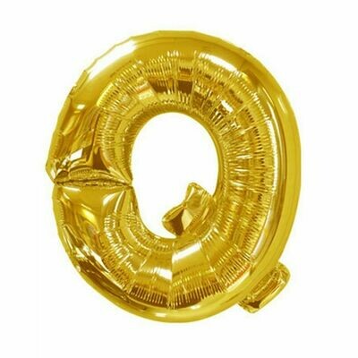 40" Gold Foil Letter "Q" Balloon
