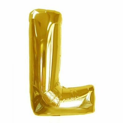 40" Gold Foil Letter "L" Balloon