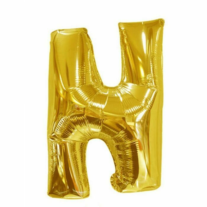 40&quot; Gold Foil Letter &quot;N&quot; Balloon
