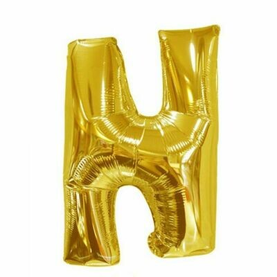 40" Gold Foil Letter "N" Balloon