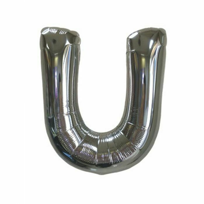 40&quot; Silver Foil Letter &quot;U&quot; Balloon