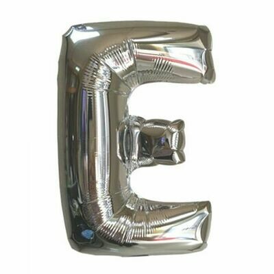40" Silver Foil Letter "E" Balloon