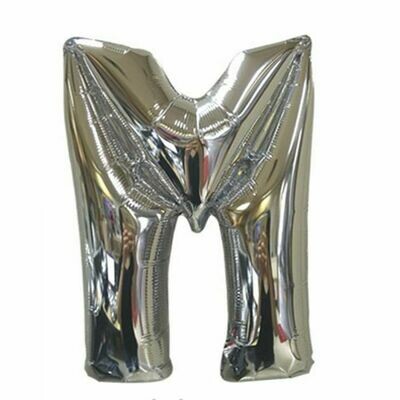 40" Silver Foil Letter "M" Balloon
