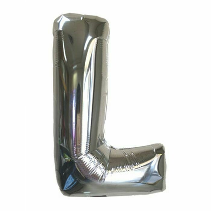 40 40" Silver Foil Letter "L" Balloon
