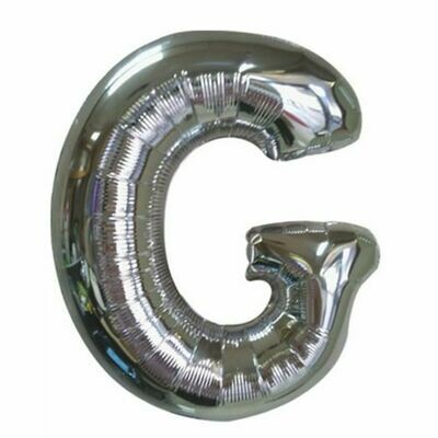 40" Silver Foil Letter "G" Balloon