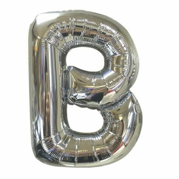 40&quot; Silver Foil Letter &quot;B&quot; Balloon
