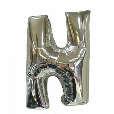 40&quot; Silver Foil Letter &quot;N&quot; Balloon