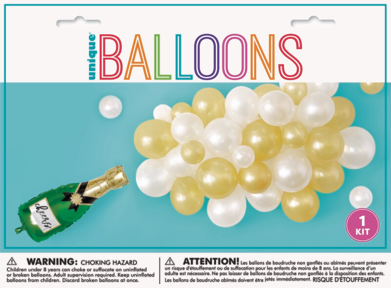 Champagne Balloon Cascade Decorating Kit
