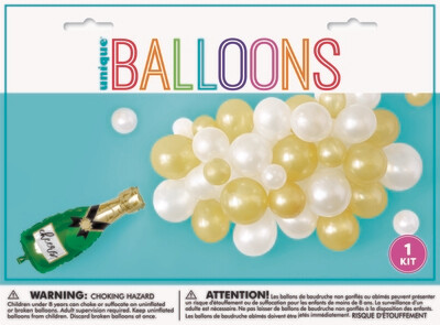 Champagne Balloon Cascade Decorating Kit