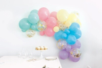 Pastel Balloon Decorating Arch Kit