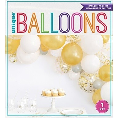 Latex Balloon Arch Kit with Foil Congetti