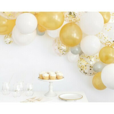 Latex Balloon Arch Kit with Foil Congetti