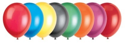 12" Assorted Premium Crystal Latex Balloons