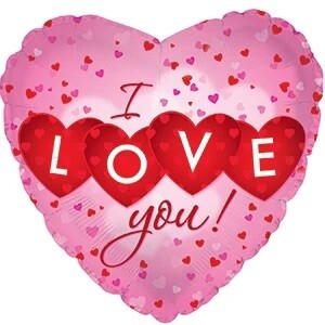 17&quot; ILY Heart Love Foil Balloon
