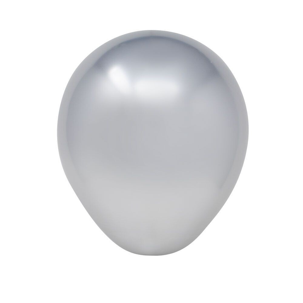 5" Chrome Silver Latex Balloon (50 per bag)