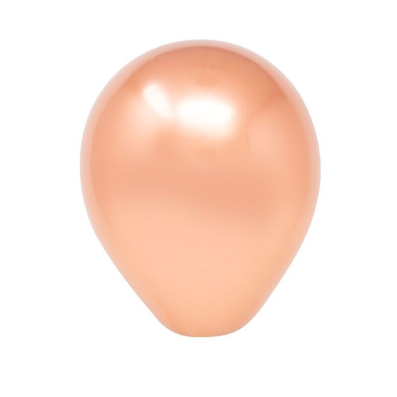 5 5" Chrome Rose Gold Latex Balloon (50 per bag)