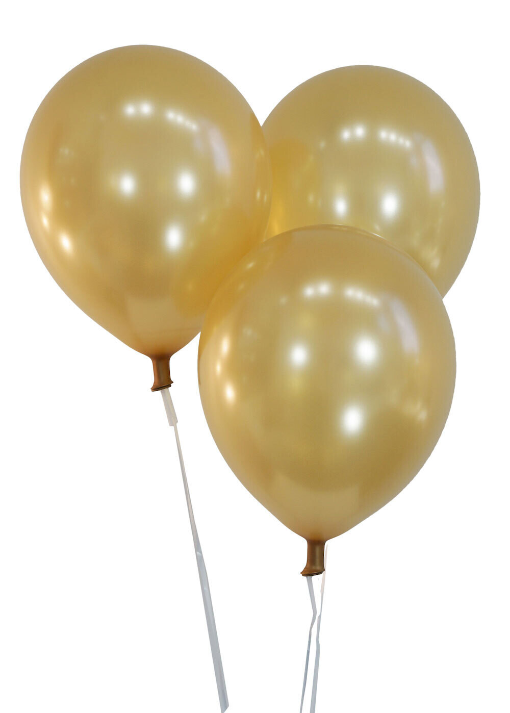 12" Metallic Gold Latex Balloons - 72 ct