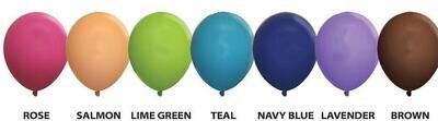 9" Fashion Color Custom Latex Balloons