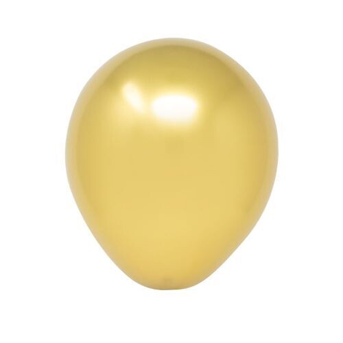 12" Chrome Gold Latex Balloon (50 per bag)