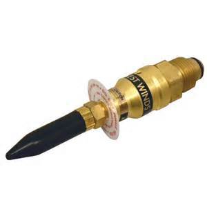economy balloon inflator with black rubber tip tilt valve