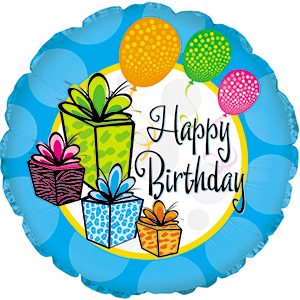17&quot; Happy Birthday Gifts Foil Balloons