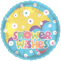 18" Shower Wishes Foil Balloon