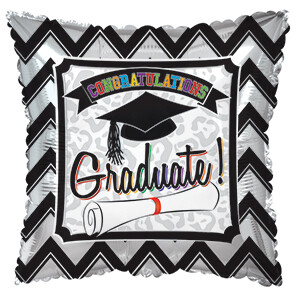 17" Grad Chevron Pillow