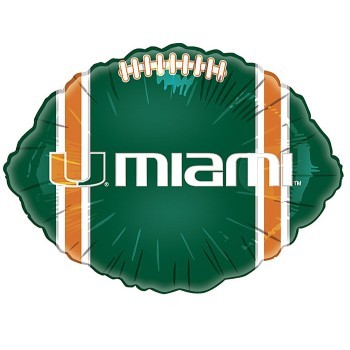 18' Miami Hurricanes Foil Balloon