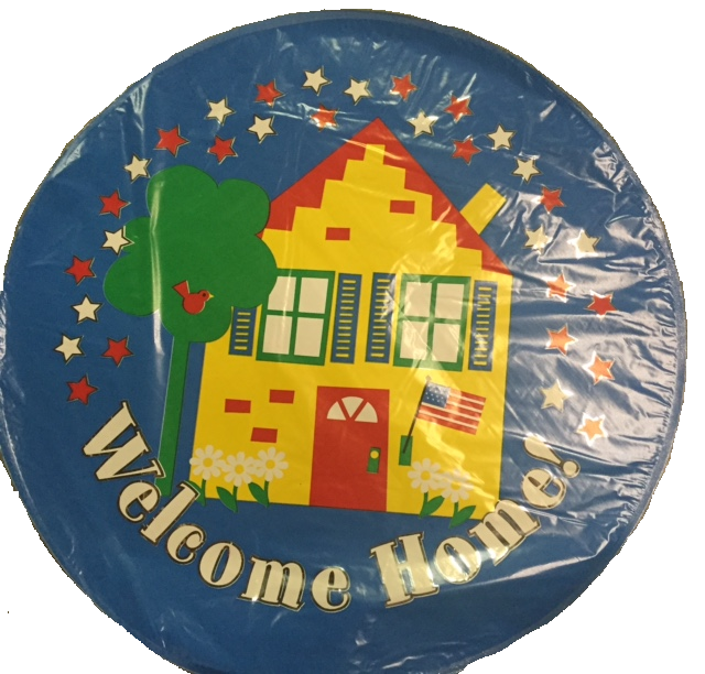 18" Welcome Home Foil Balloon