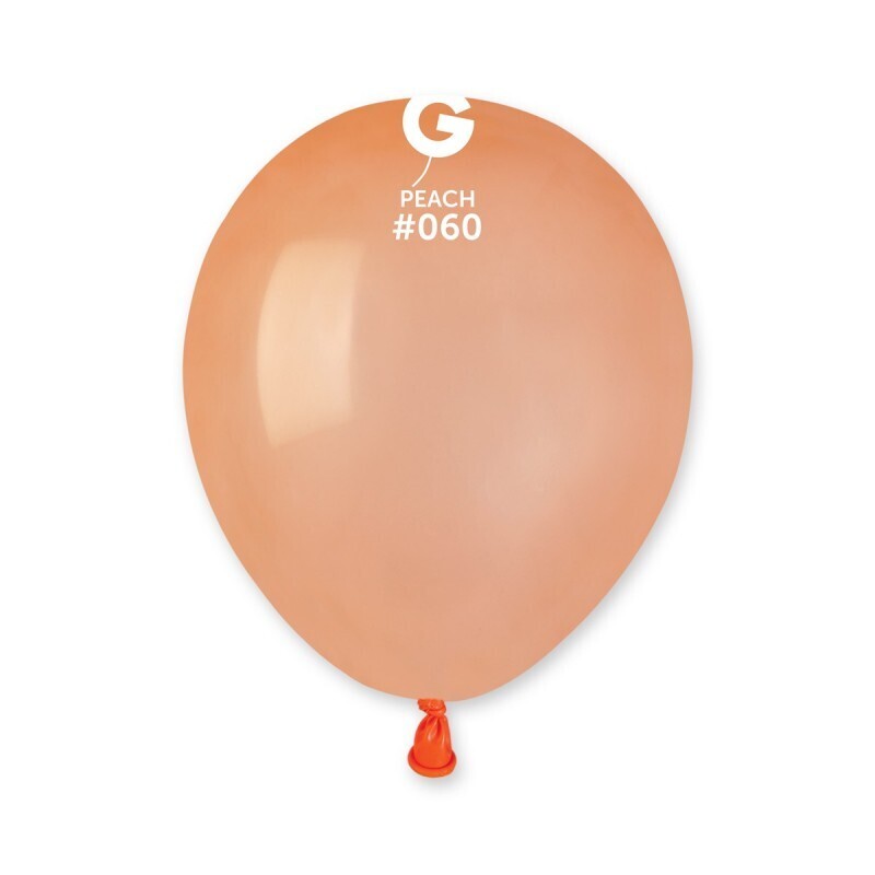 Peach colored Gemar 5&quot; latex balloon