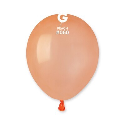 5" Latex Balloon- Peach #060 - A50