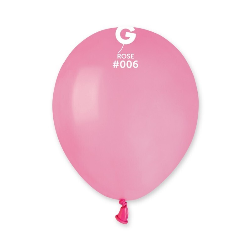 Rose colored Gemar 5&quot; latex balloon