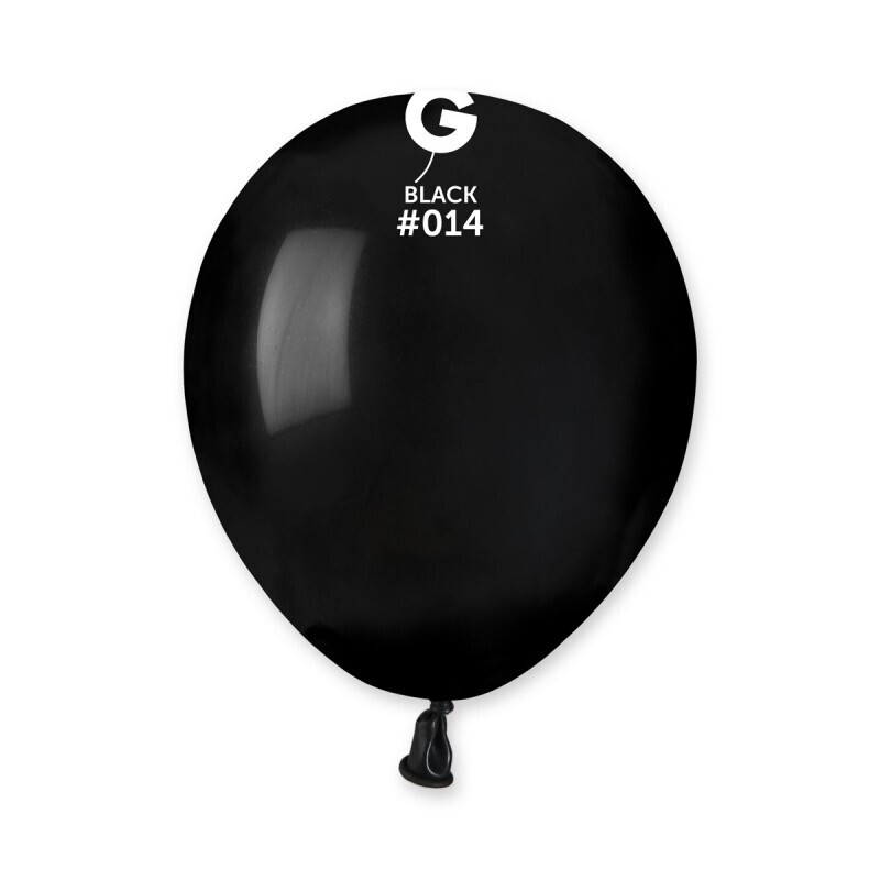 Black colored Gemar 5&quot; latex balloon