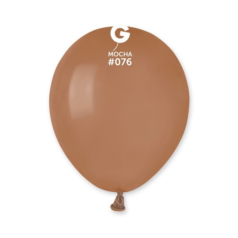 Mocha colored Gemar 5" latex balloon