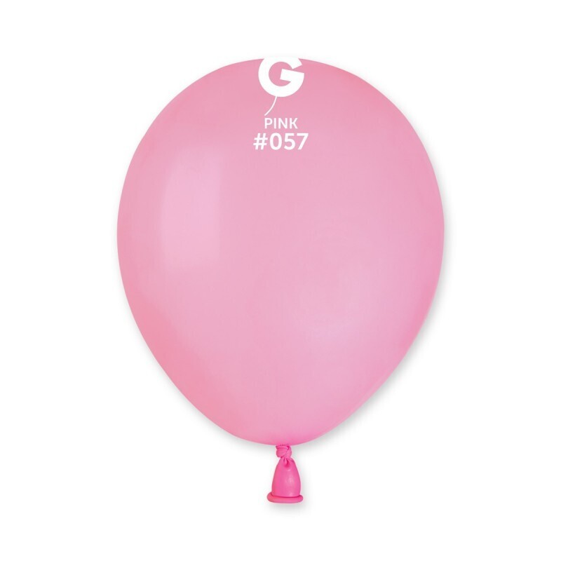 Pink colored Gemar 5&quot; latex balloon