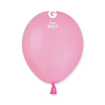 5" Latex Balloon- Pink #057 - A50