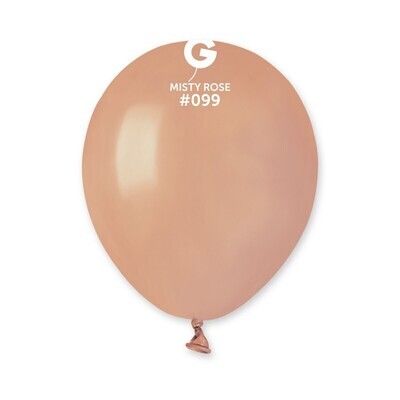 5" Latex Balloon- Misty Rose #099 - A50