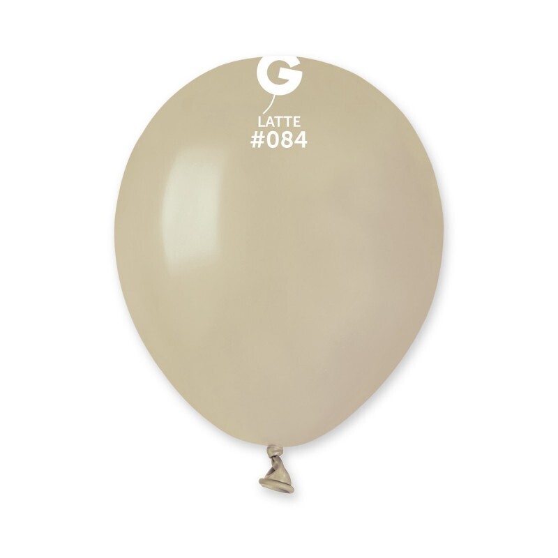 Latte colored Gemar 5" latex balloon