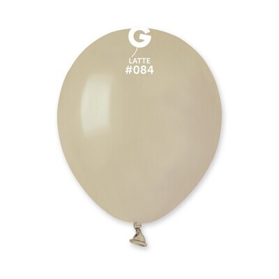 5" Latex Balloon- Latte #084 - A50