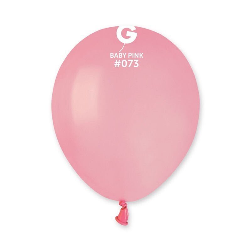 Baby pink colored Gemar 5&quot; latex balloon