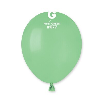 5" Latex Balloon- Mint Green #077 - A50