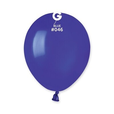 5" Latex Balloon- Blue #046 - A50