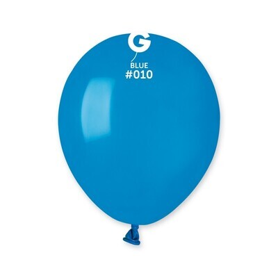 5" Latex Balloon- Blue #010 - A50