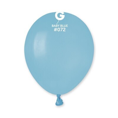5" Latex Balloon- Baby Blue #072 - A50