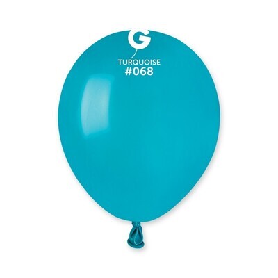 5" Latex Balloon- Turquoise #068 - A50