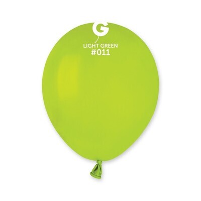 5" Latex Balloon- Light Green #011 - A50