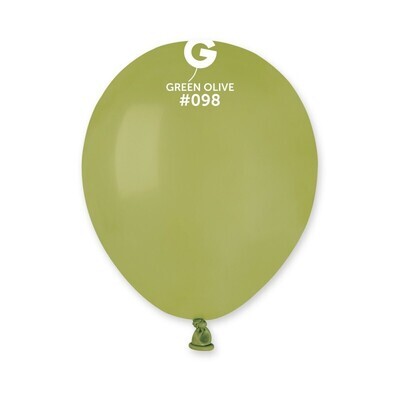 5" Latex Balloon- Olive Green #098 - A50