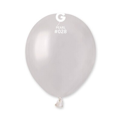 5" Latex Balloon- Metallic Pearl #028 - A50