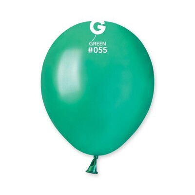 Metallic green colored Gemar 5&quot; latex balloon