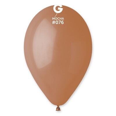 12" Latex Balloon- Mocha #076 - G110